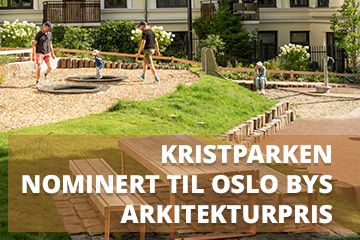 Kristparken nominert til Oslo bys arkitekturpris