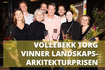 Vollebekk Torg vinner landskapsarkitekturprisen!